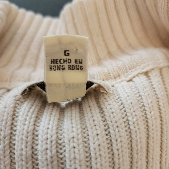 St John's Bay Striped Sweater Size Large Brown Cream - Picture 12 of 14